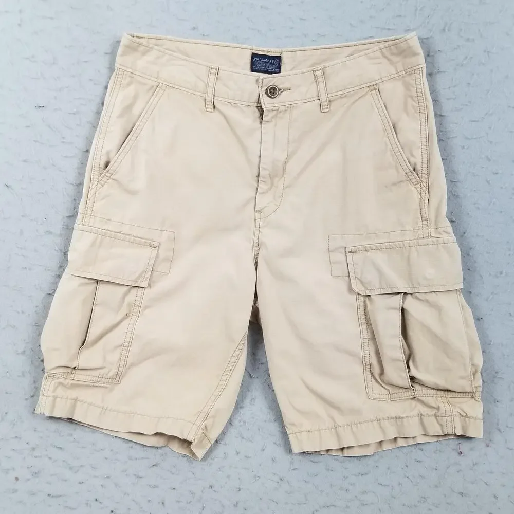 Levi's Cargo Shorts Mens 30 Khaki Ripstop‎ Multi Pocket Cotton PC9 23251-0009